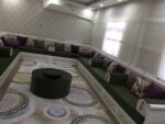 Elegant Yemeni majlis interior with comfortable seating and sleeping design for homes, hotels, and offices for modern living rooms