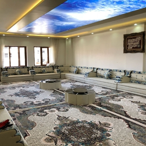 traditional wooden majlis sofas